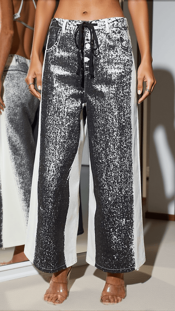 AIIZIE ANONA DENIM PANTS IN BLACK - product image
