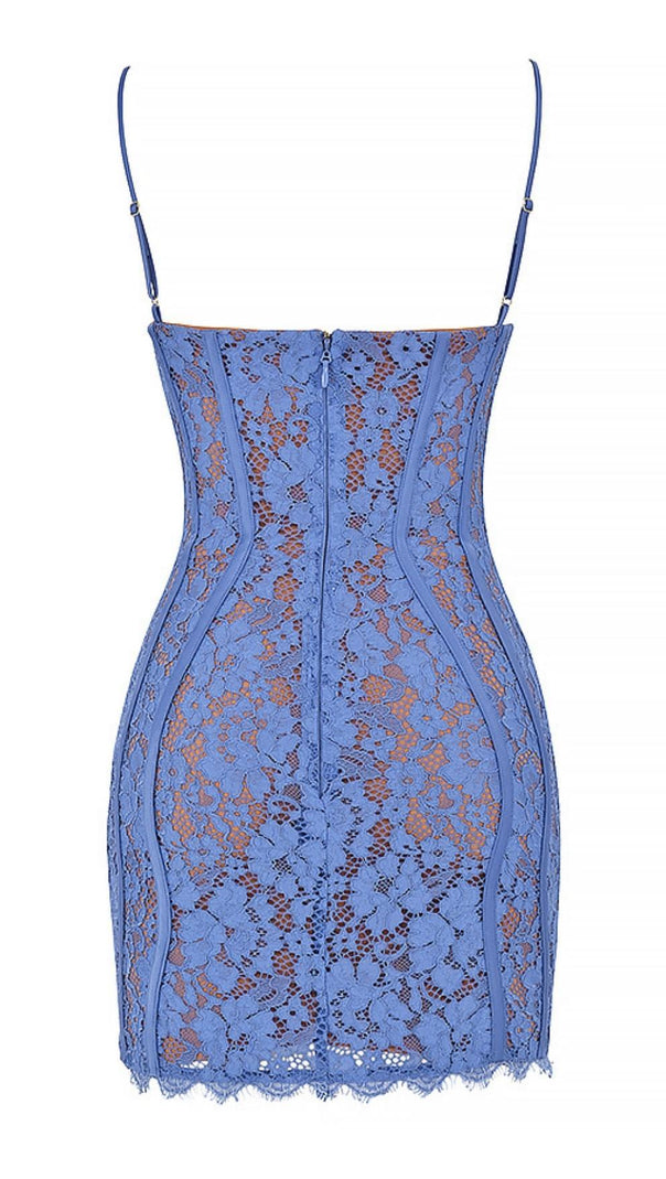 AIIZIE LACE MINI DRESS IN PURPULE - product image