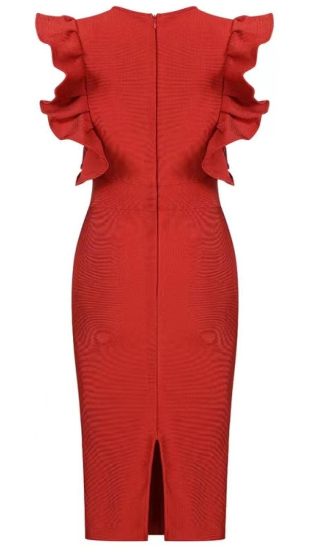 AIIZIE SPLIT MIDI DRESS IN BLUE - product image