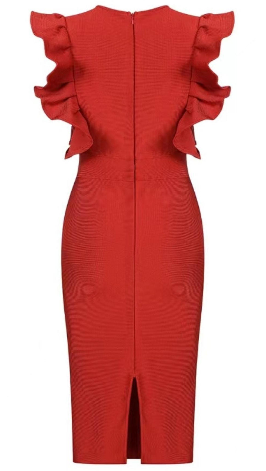 SPLIT MIDI DRESS IN BLUE