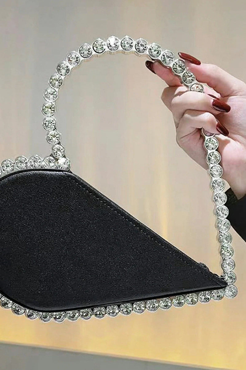 Caisley Crystal Stud Heart Shape Handbag