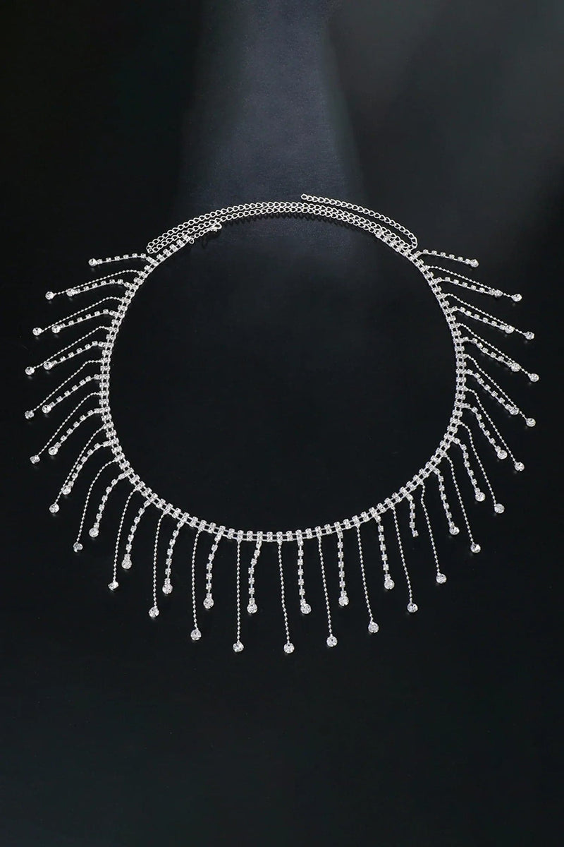 Caius Crystal Fringe Waist Chain