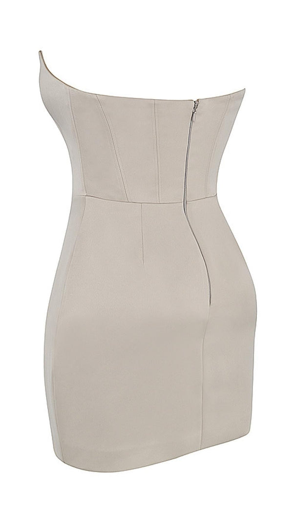 AIIZIE CORSET MINI DRESS IN BEIGE - product image