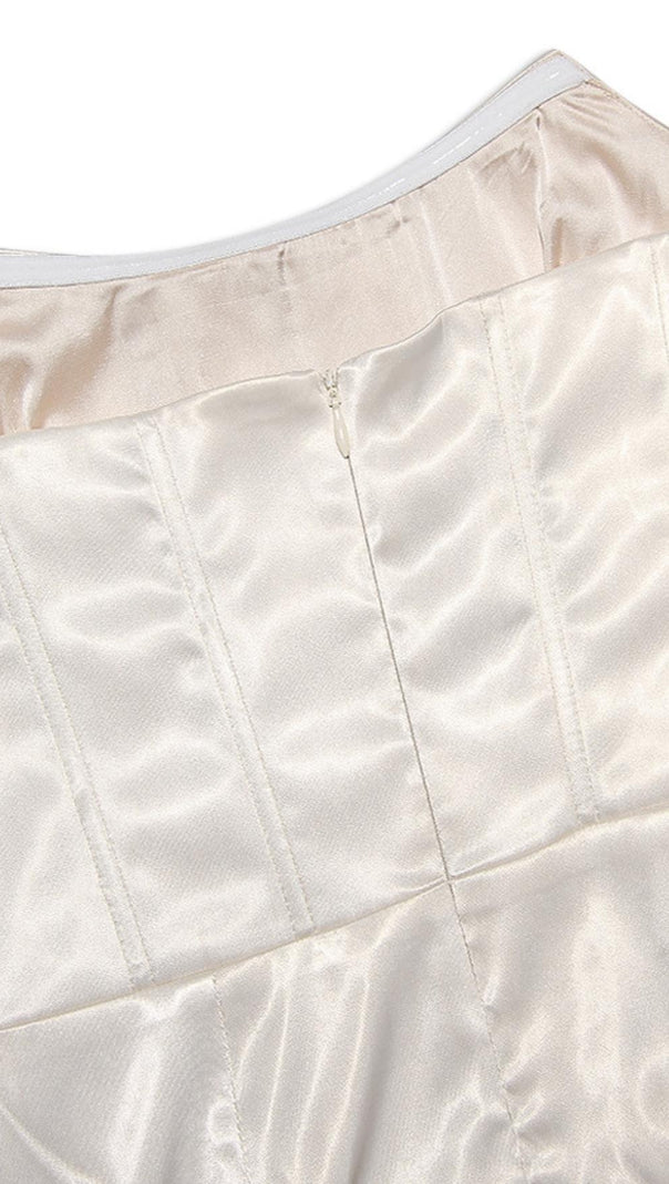 AIIZIE CORSET MINI DRESS IN BEIGE - product image