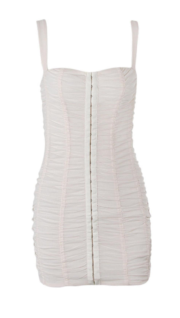 AIIZIE FOLD MINI DRESS IN PINK - product image