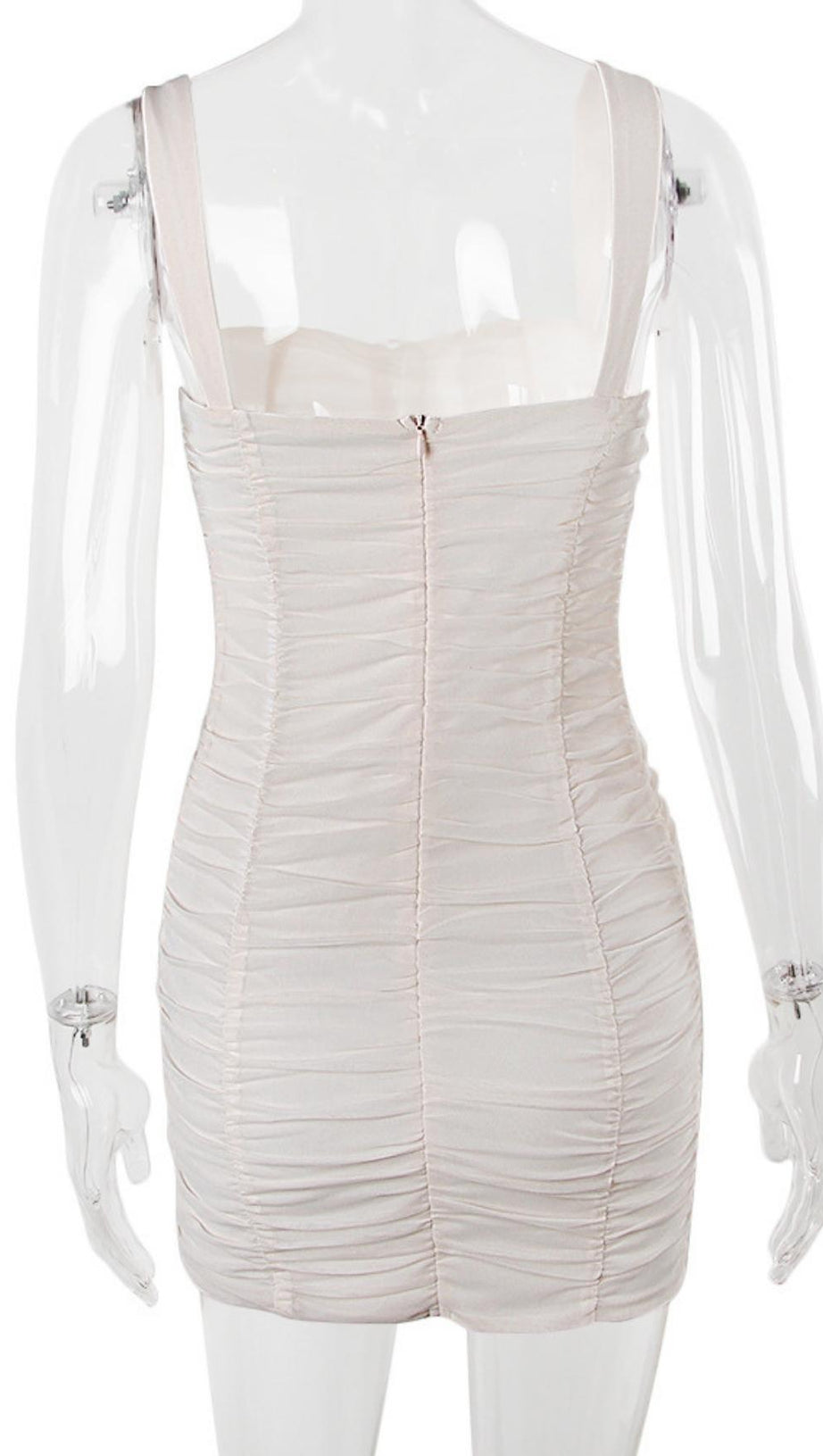 FOLD MINI DRESS IN PINK