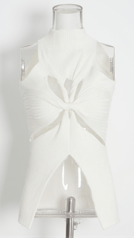 Alyzah Stricktop mit unregelmäßigen Ausschnitten