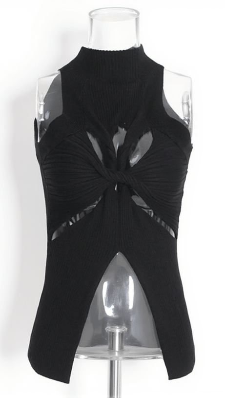 Alyzah Stricktop mit unregelmäßigen Ausschnitten