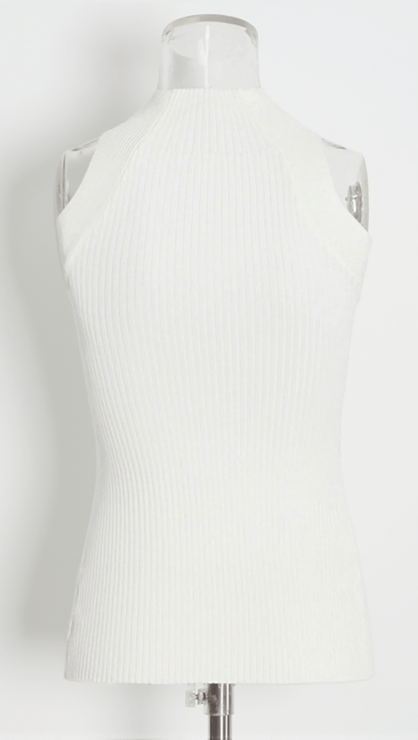 AIIZIE ALYZAH IRREGULARLY CUTOUT KNIT TOP - product image