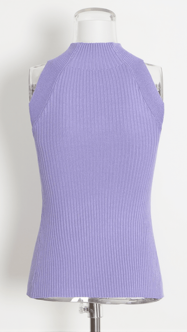 AIIZIE ALYZAH IRREGULARLY CUTOUT KNIT TOP - product image