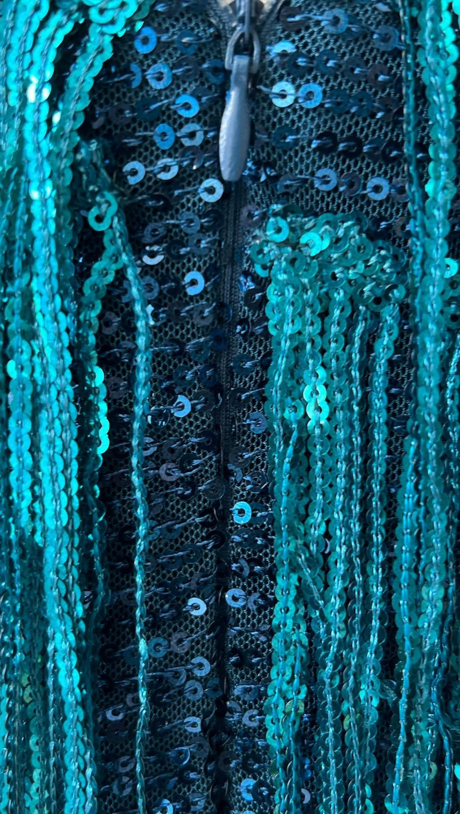 TASSEL FEATHER MINI DRESS