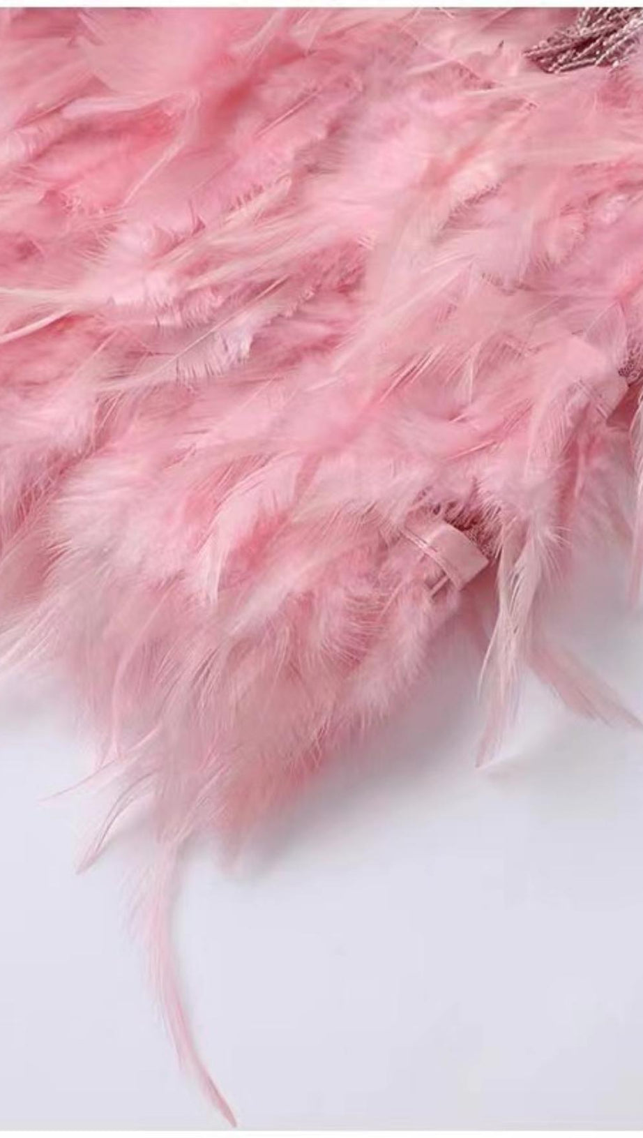 TASSEL FEATHER MINI DRESS