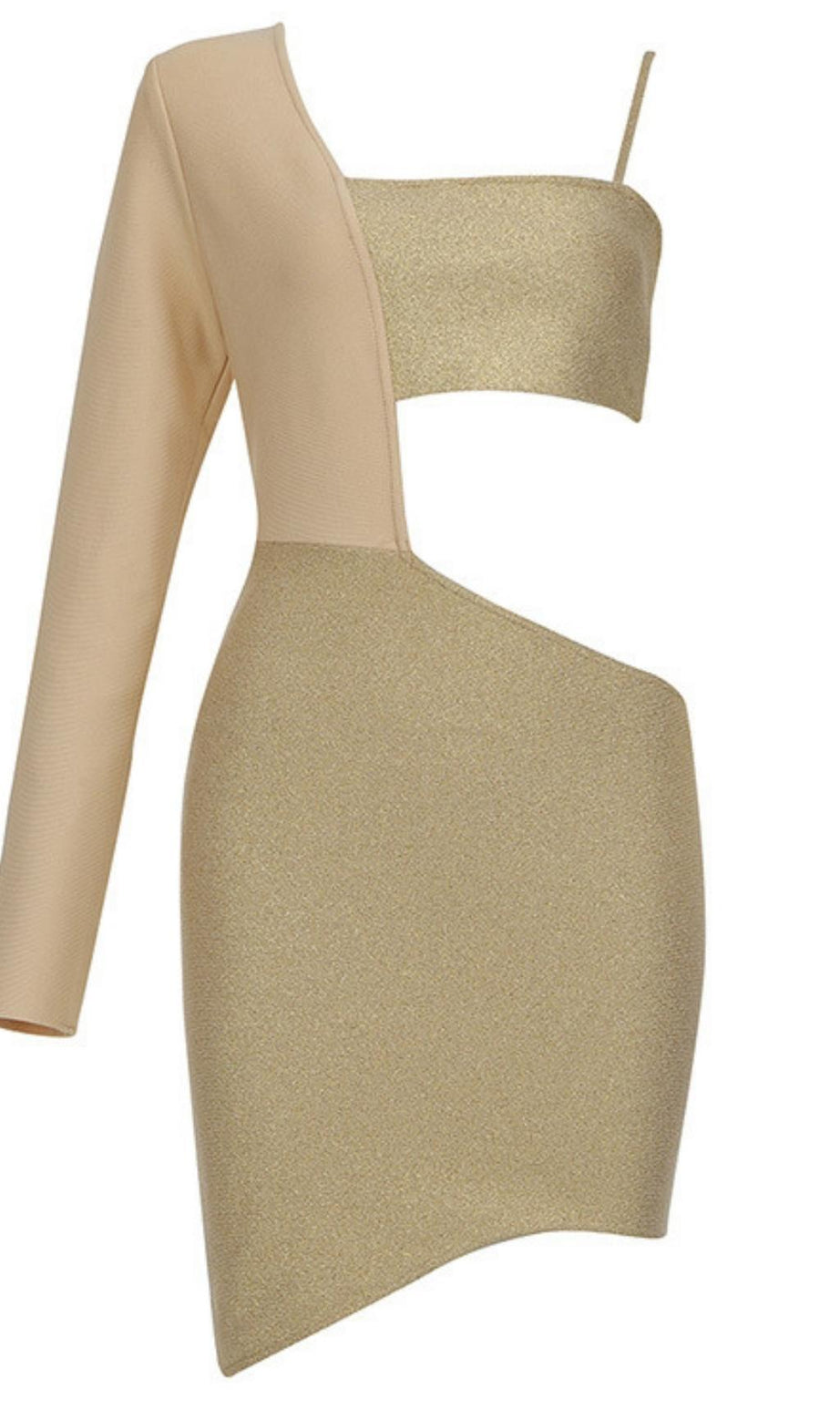 MINI ABITO BENDAGGIO BEIGE