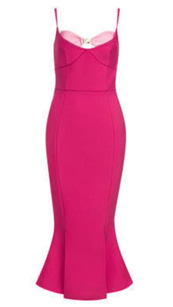 AIIZIE BANDAGE MIDI DRESS IN PINK - product image