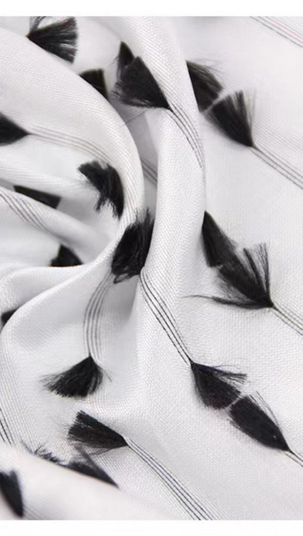 ABITO MIDI CON CORSETTO SENZA SPALLINE IN BIANCO