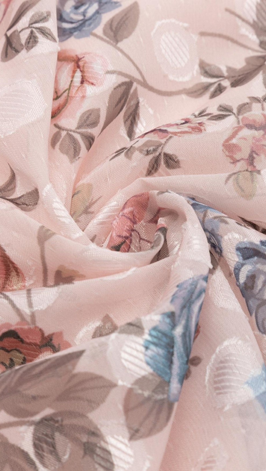 PRINTED FLOWER MIDI DRESS IN PINK