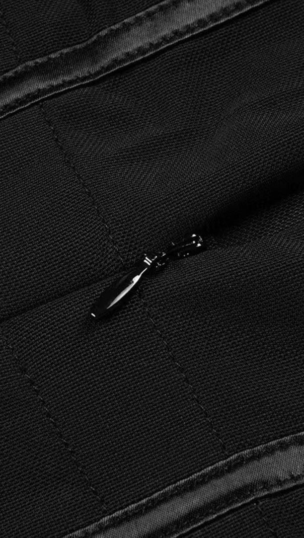 AIIZIE STRAPLESS FISHBONE TOPS IN BLACK - product image