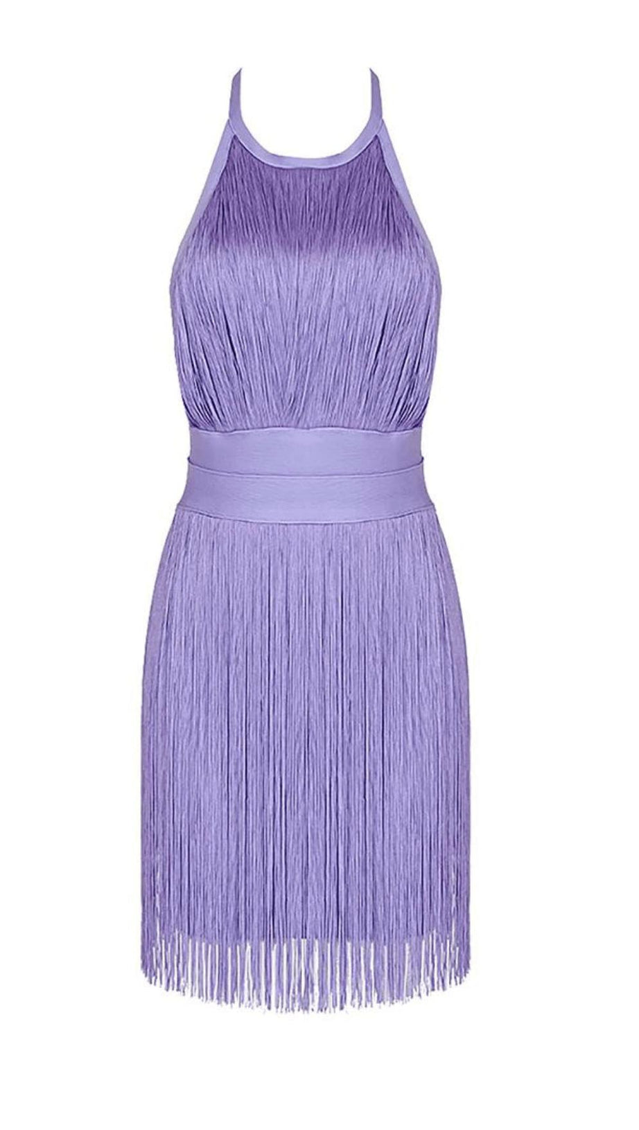 TASSEL MINI DRESSIN PURPLE