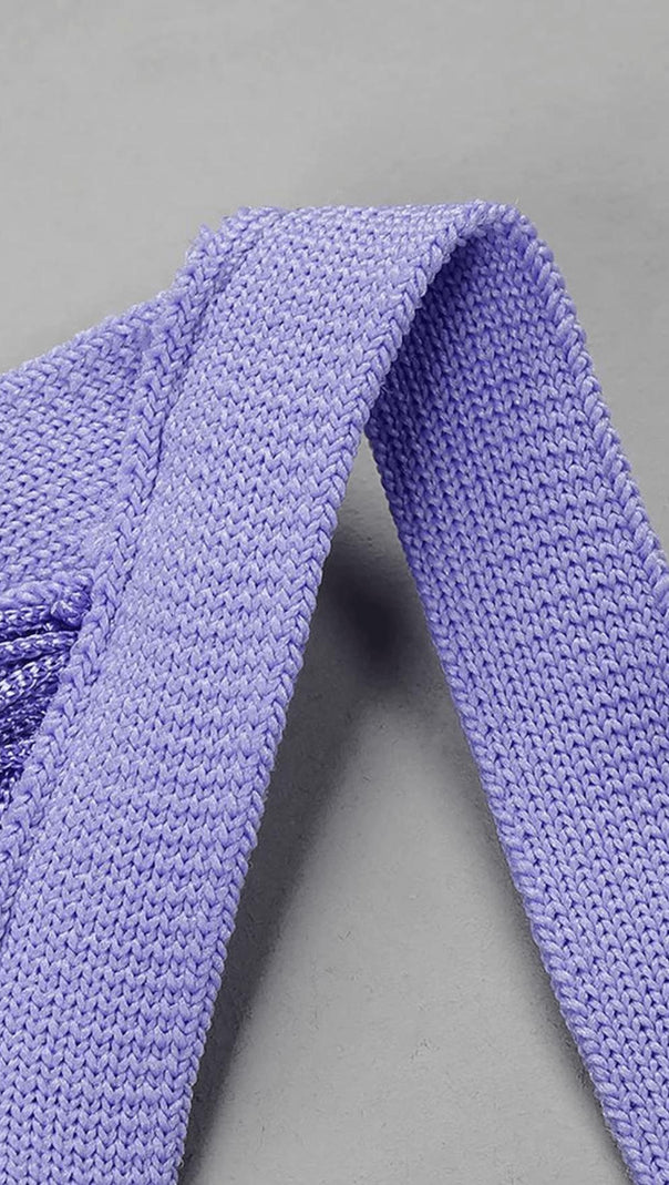 AIIZIE TASSEL MINI DRESSIN PURPLE - product image