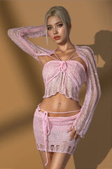 Breighly Sequin Crochet 3 pieces Sets