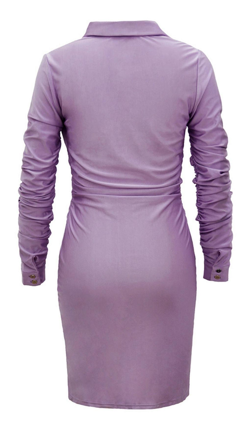 SKIRT MIDI DRESS IN PURPLE