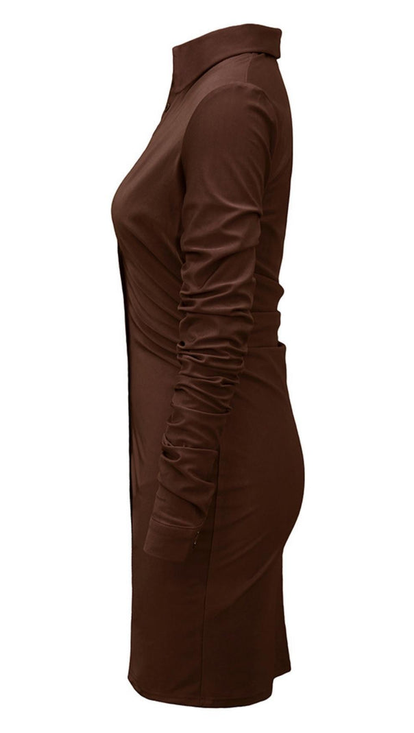 Skirt Midi Dress in Purple