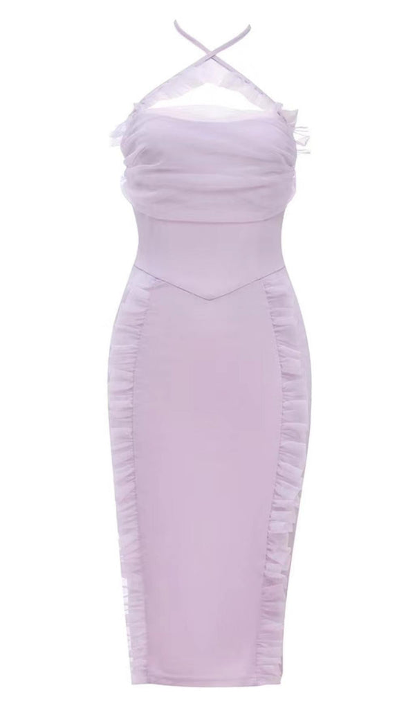 BANDAGE MIDI DRESS IN PURPLE