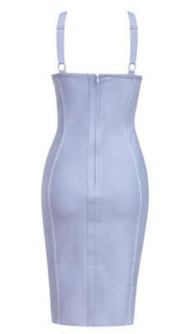 AIIZIE BANDAGE MIDI DRESS IN BLUE - product image