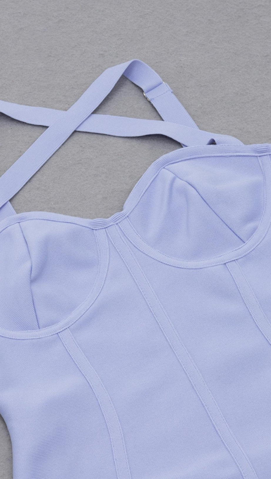 BANDAGE MIDI DRESS IN BLUE