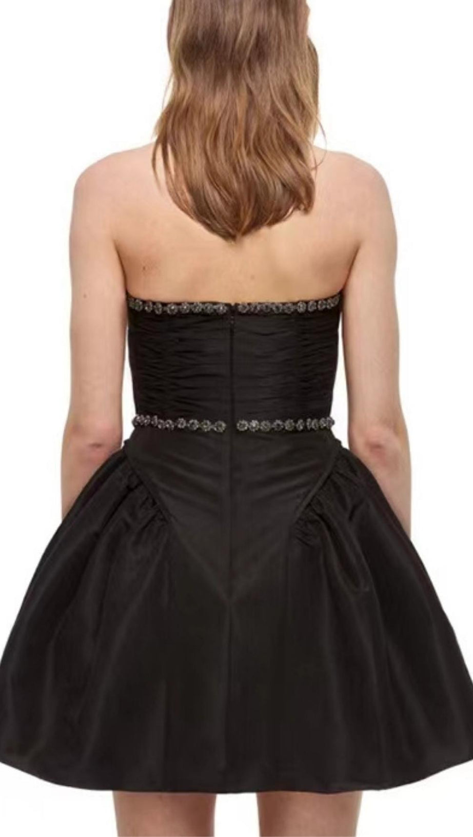 DIAMOND CHAIN DRESS IN WHITE