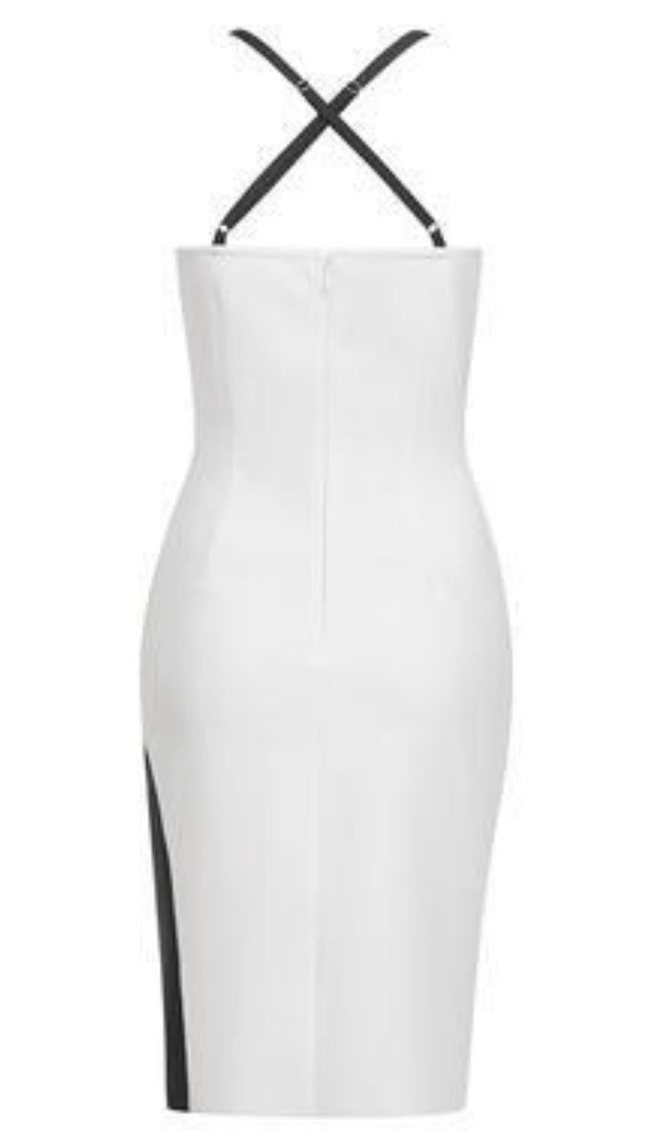 BANDAGE MIDI DRESS IN WHITE