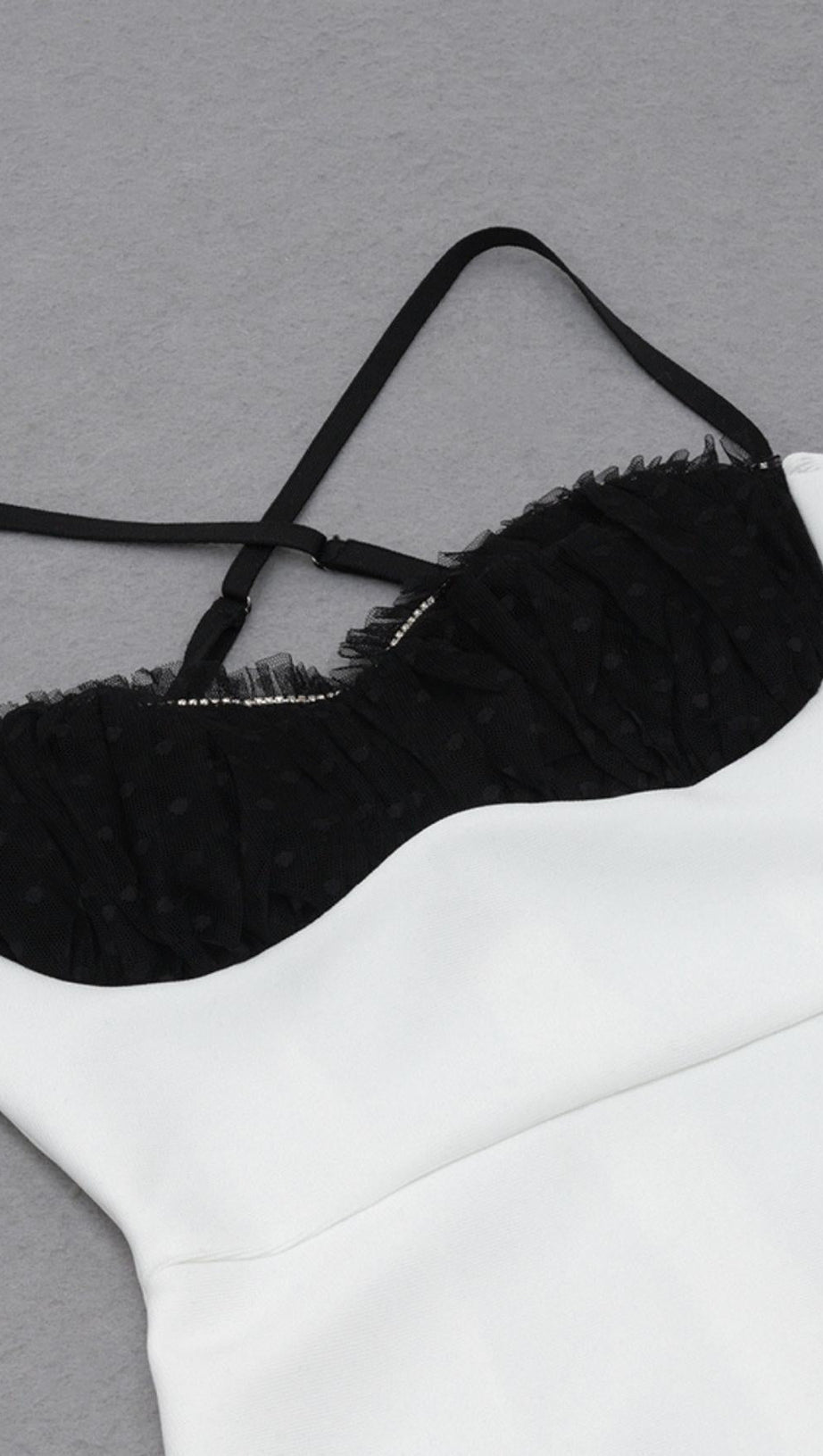 BANDAGE MIDI DRESS IN WHITE