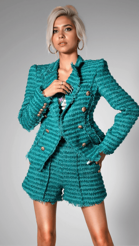 BRIARLEIGH DOUBLE BUTTON TWEED 2 PIECE SET