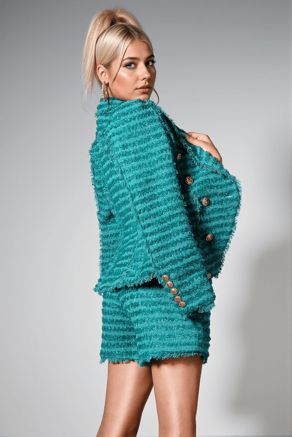 BRIARLEIGH DOUBLE BUTTON TWEED 2 PIECE SET