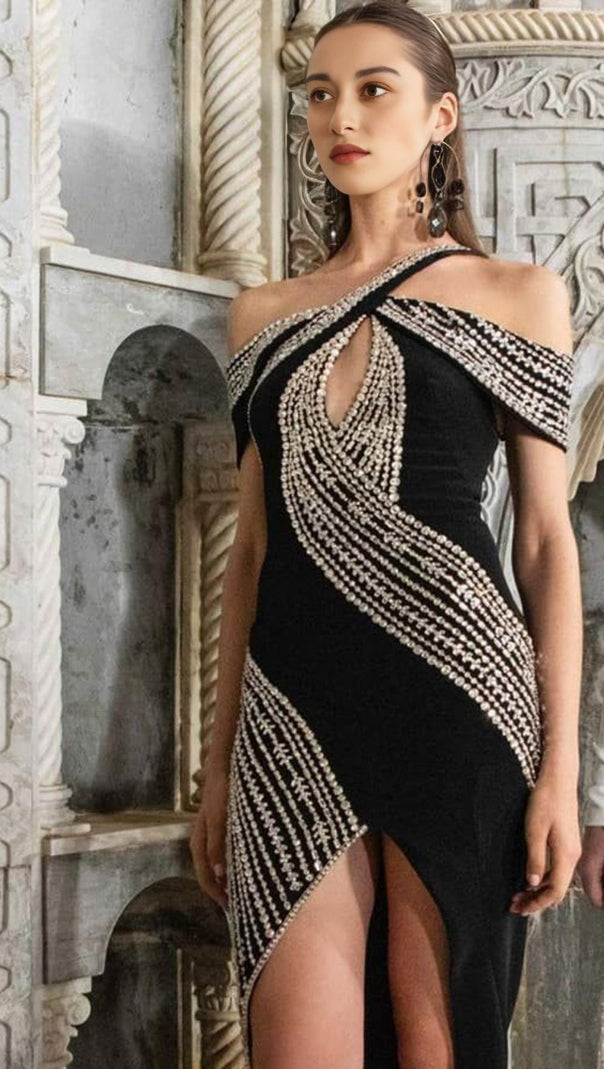 AIIZIE PEARL DRESS IN BLACK - product image