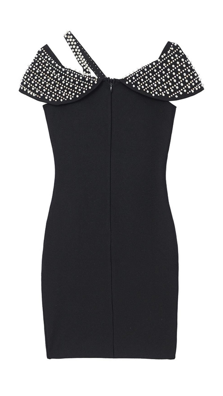 PEARL DRESS IN BLACK