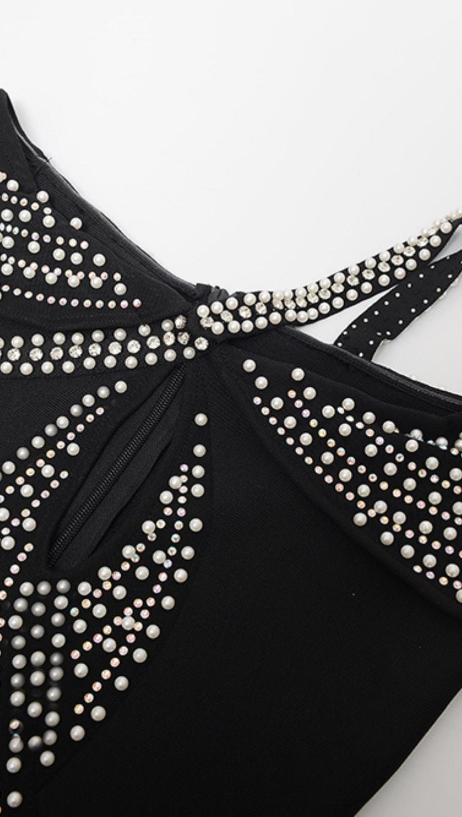 PEARL DRESS IN BLACK