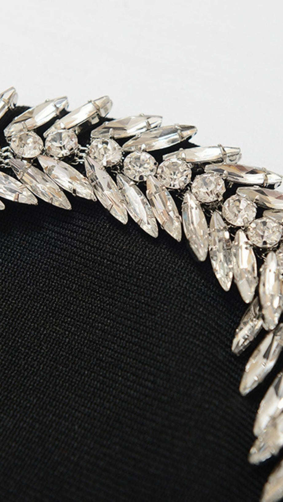 CRYSTAL EMBELLISHED  MIDI DRESS IN BIACK