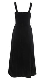 VELVET Type A  DRESS IN BLACK