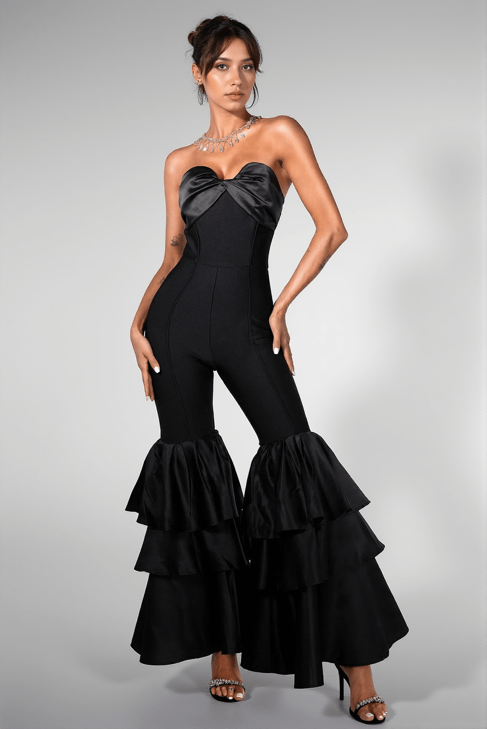 CADANCE RUFFLE JUMPSUIT