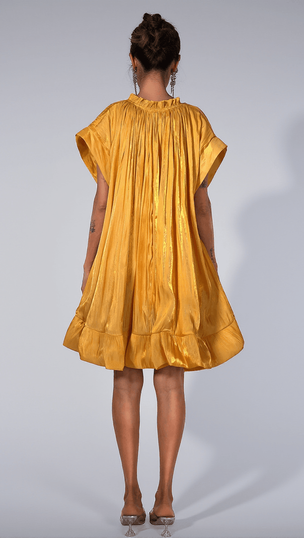 AIIZIE CALYSA 3D FLORAL RUFFLE MINI DRESS - product image