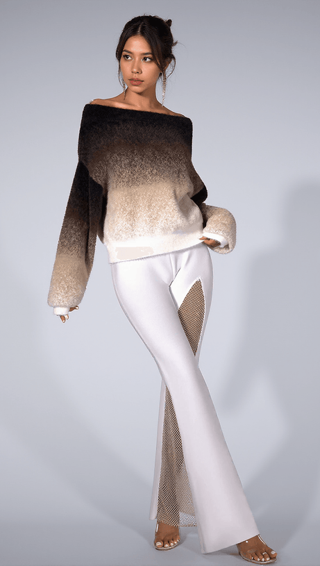 CAMIYAH GRADIENT KNIT SWEATER