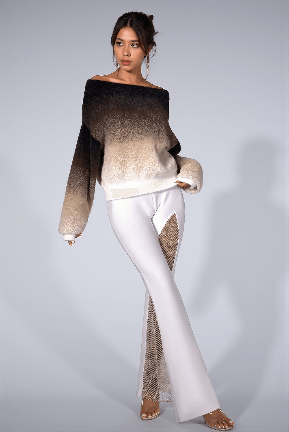 CAMIYAH GRADIENT KNIT SWEATER