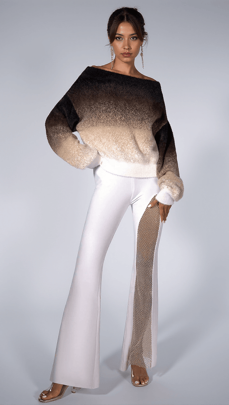 CAMIYAH GRADIENT KNIT SWEATER