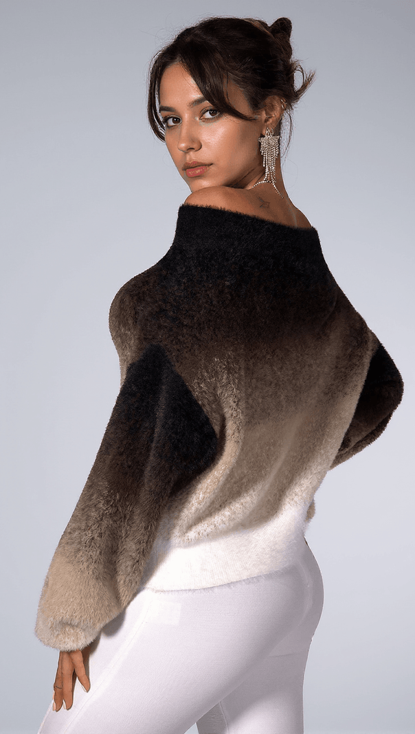 AIIZIE CAMIYAH GRADIENT KNIT SWEATER - product image