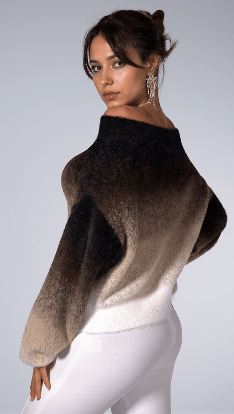 CAMIYAH GRADIENT KNIT SWEATER