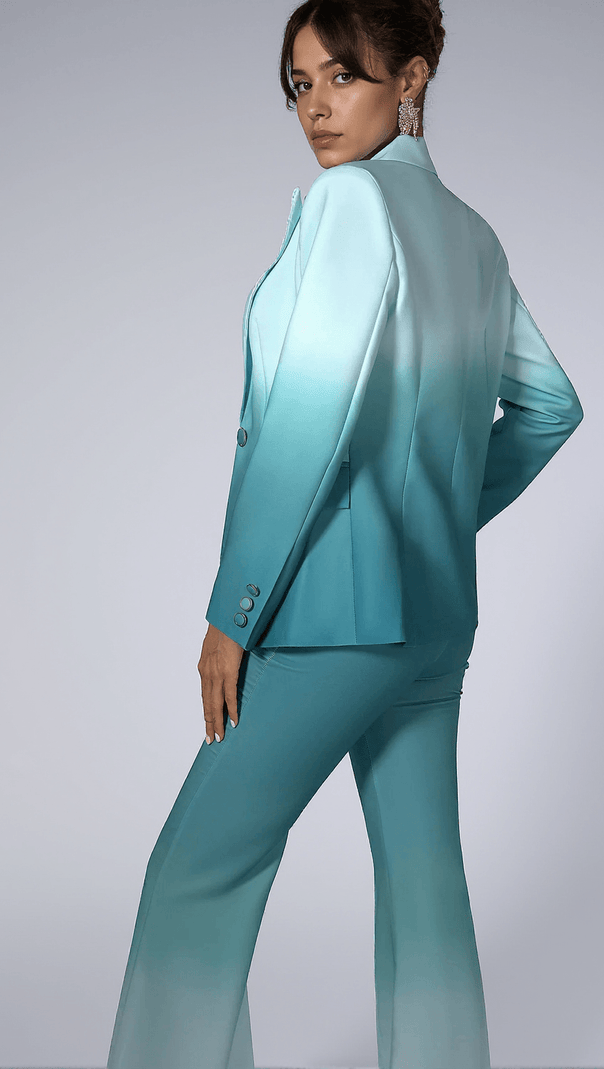 AIIZIE CAPUCINE GRADIENT POCKET BLAZER SET - product image