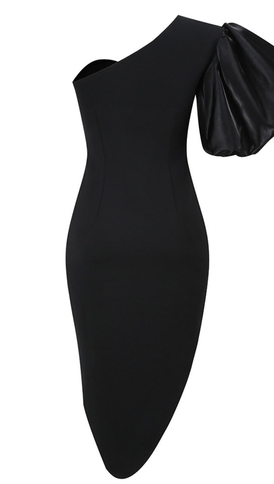 CUT OUT MIDI DRESS  IN BLACK