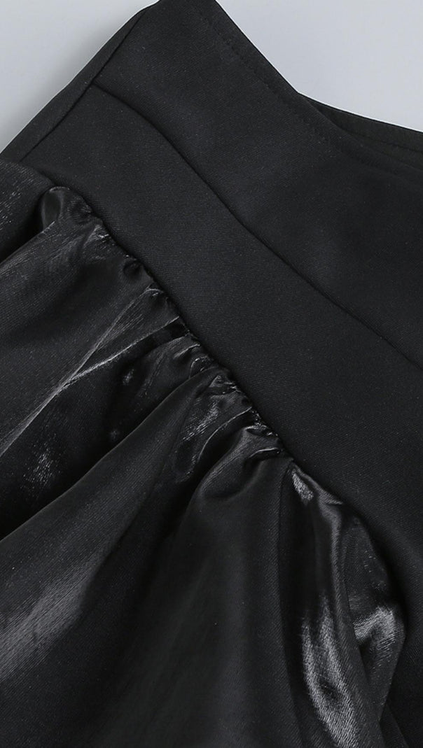 AIIZIE CUT OUT MIDI DRESS IN BLACK - product image