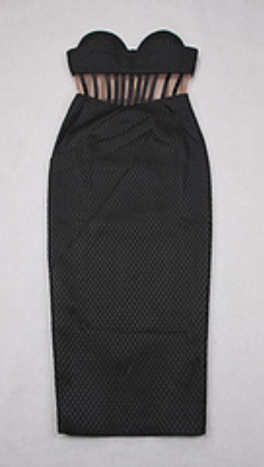 STRAPLESS CORSET DRESS IN BLACK